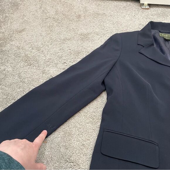 NWOT Eddie Bauer Navy Blazer Size 10P - Picture 12 of 13
